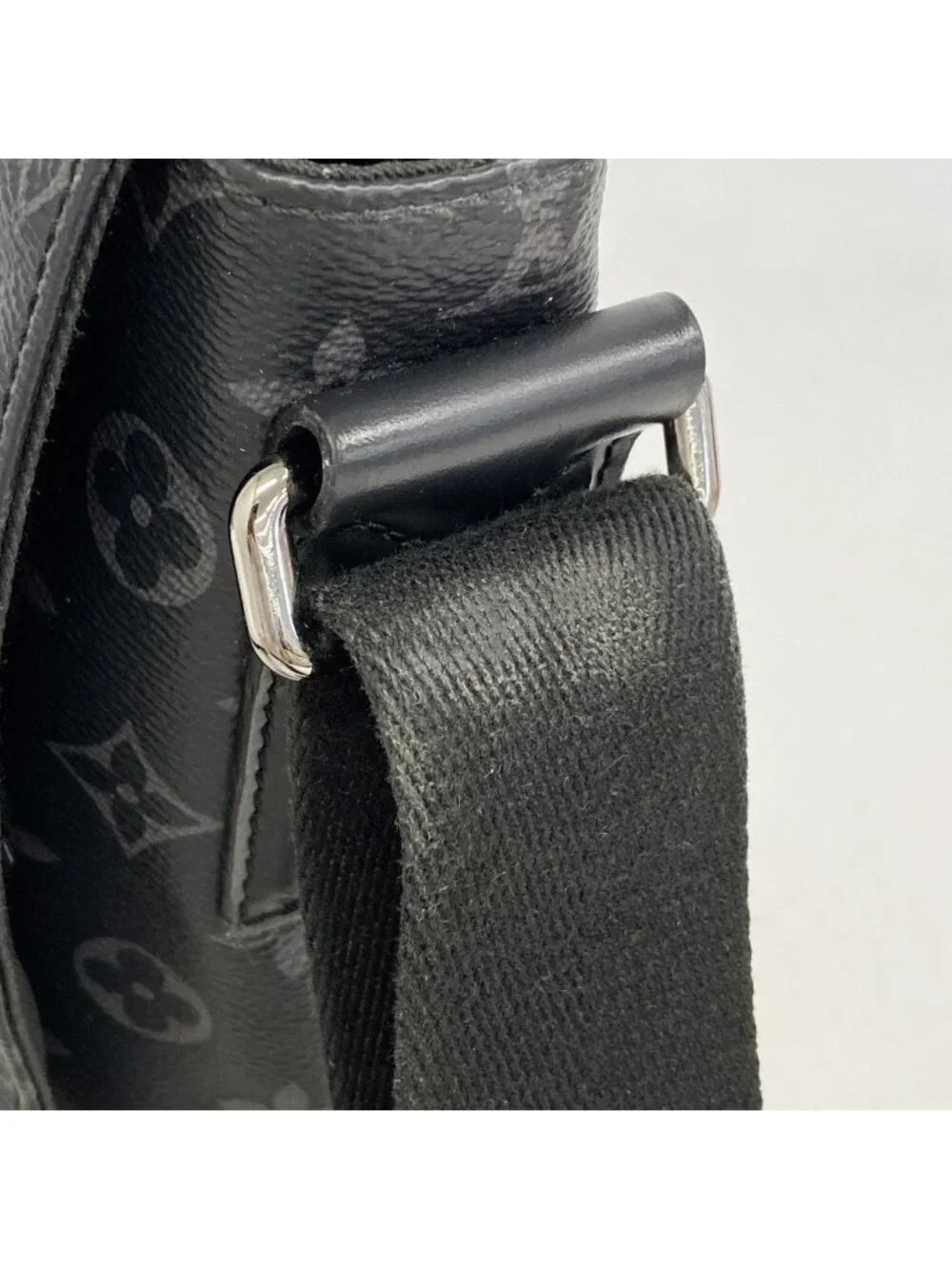 Louis Vuitton Shoulder Bag Monogram Eclipse District PM Black